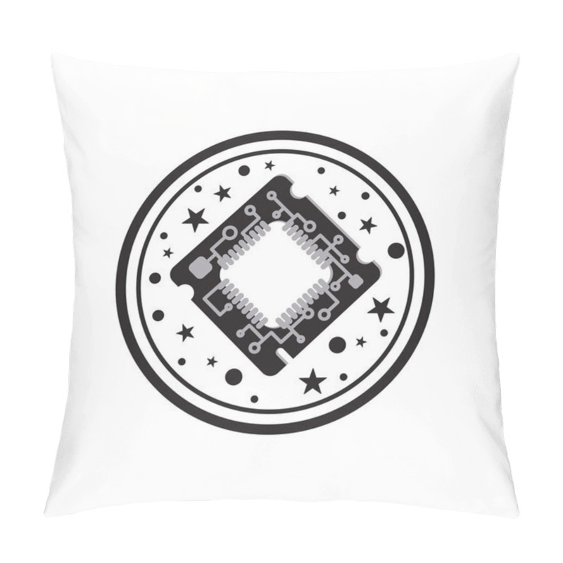 Personality  Computer Processor Chip Pillow Covers