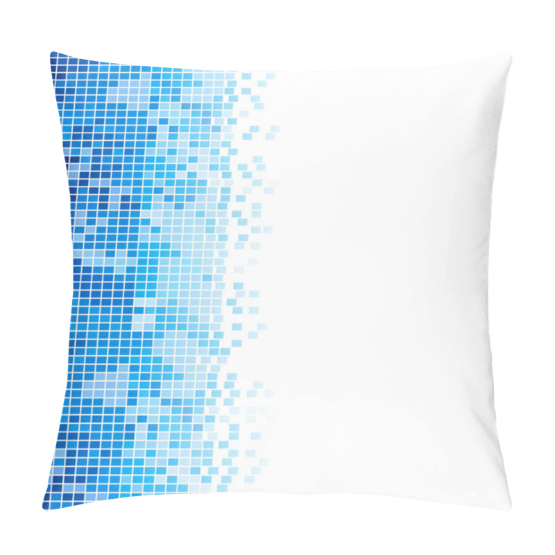 Personality  Abstract Blue Mosaic Background Pillow Covers