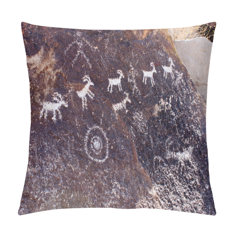 Personality  Nevada Rock Petroglyphs Pillow Covers