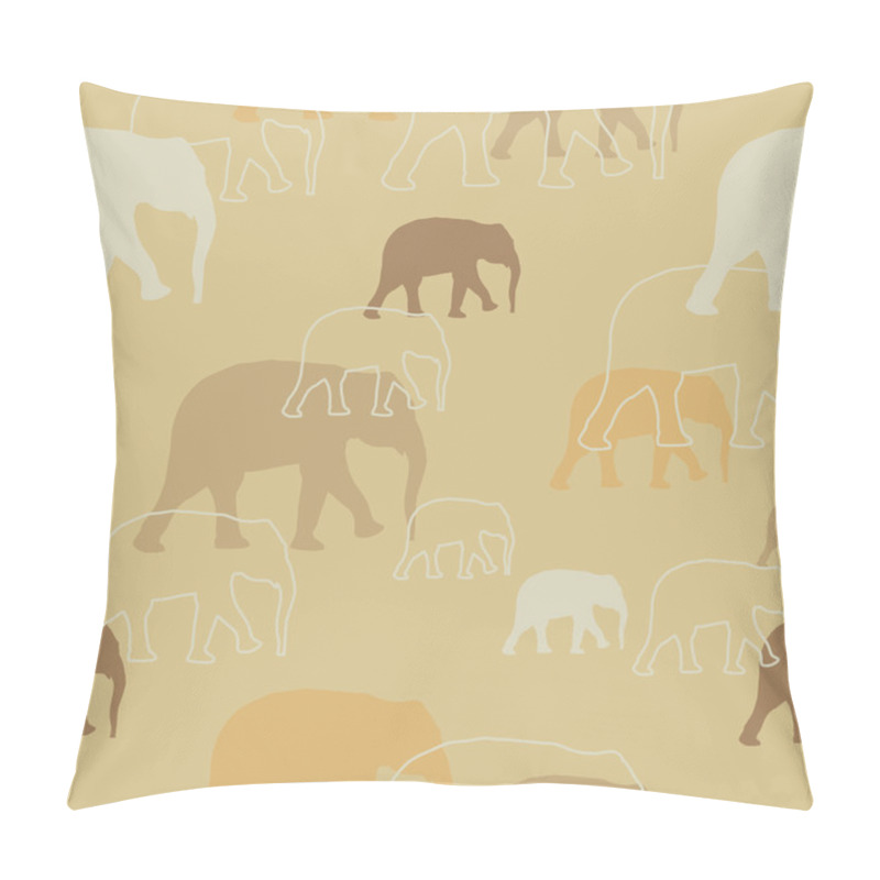 Personality  Abstract Elephant Background Pillow Covers