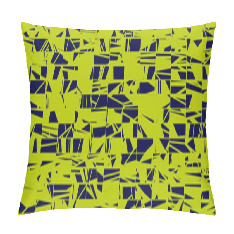 Personality  Abstract Random Green Polygons Generative Art Background Illustration  Pillow Covers