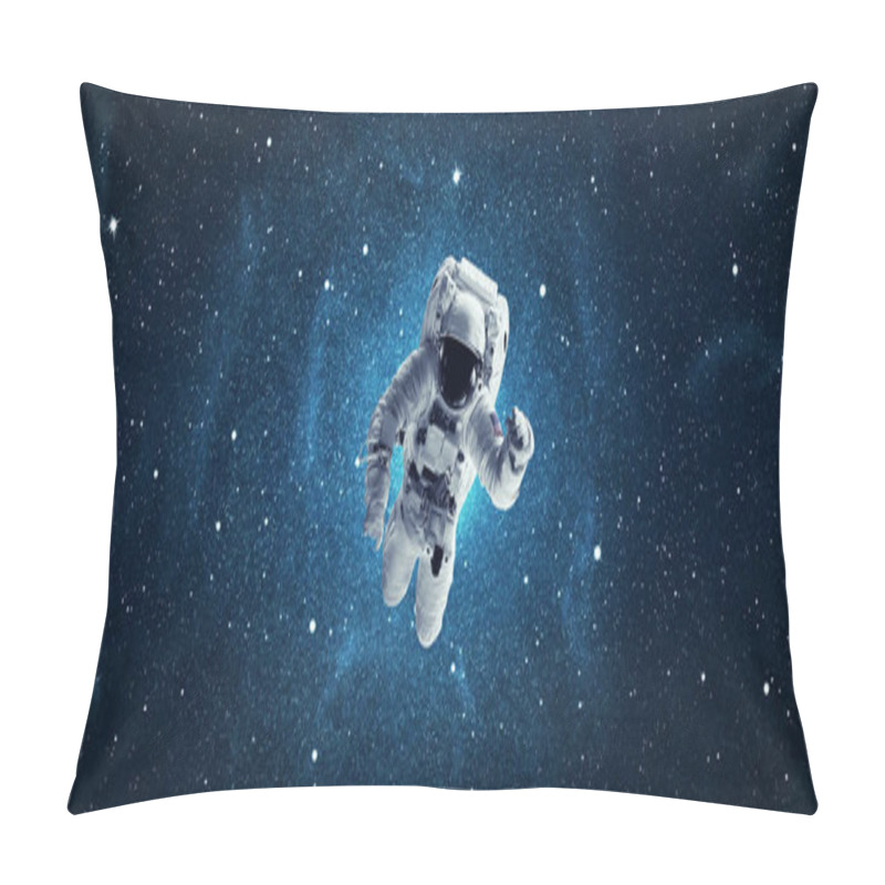 Personality  Astronaut In Outer Space. Elements Of This Image Furnished By NASA Pillow Covers