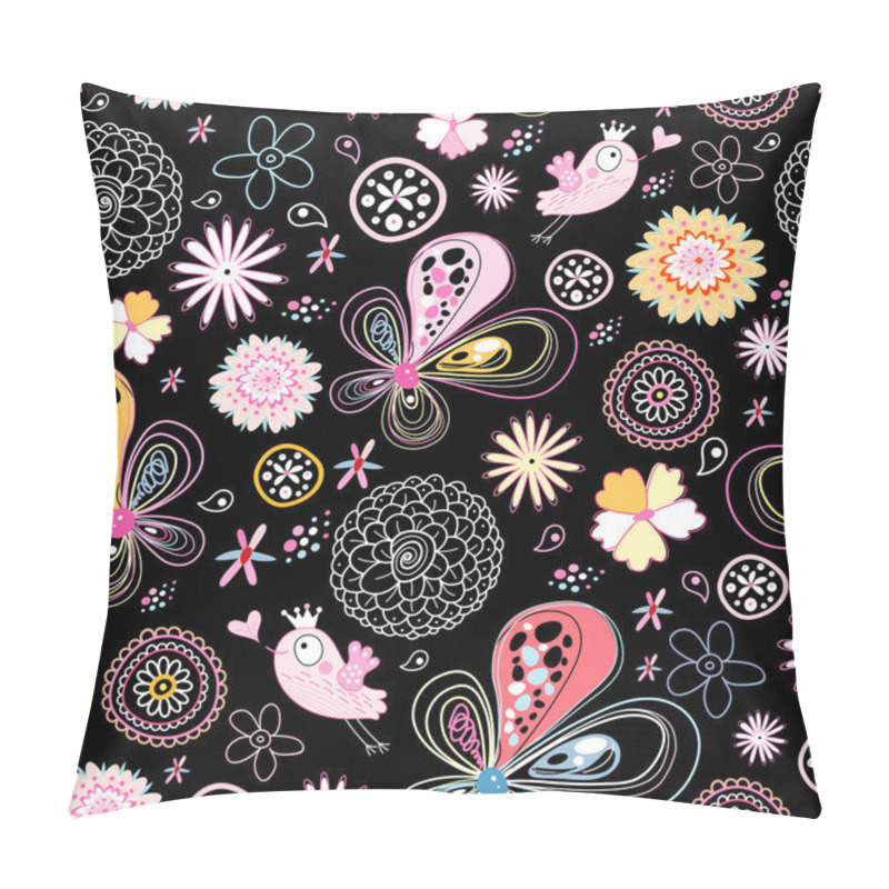 Personality  Bright Floral Pattern Pillow Covers