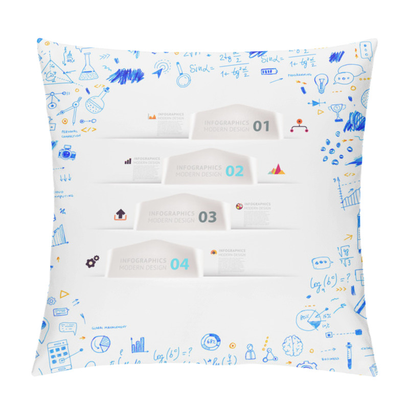 Personality  Business  Icons And Elements Pillow Covers