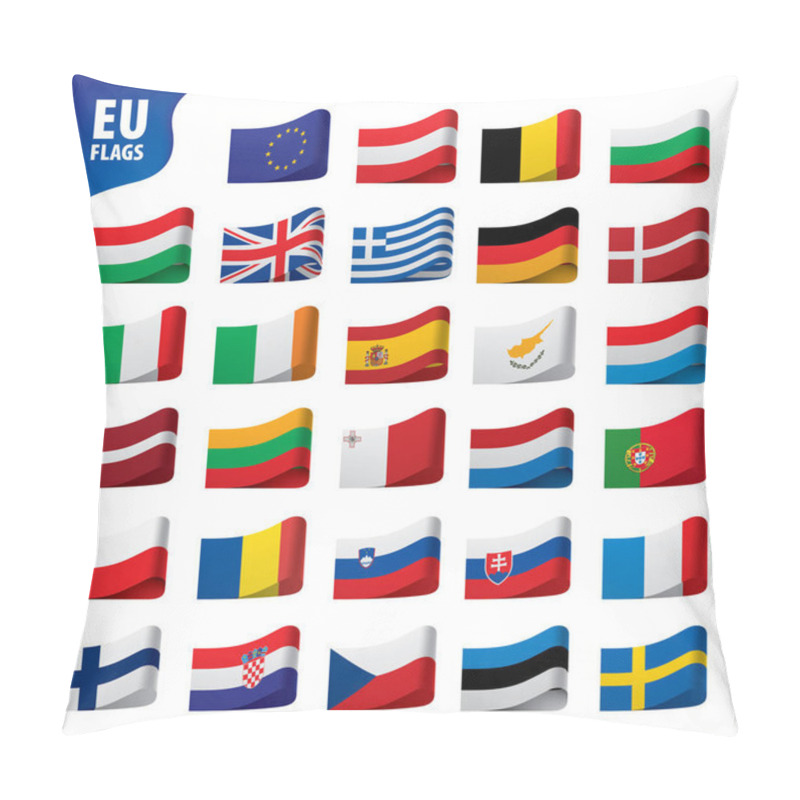 Personality  Flags Of The European Union Pillow Covers