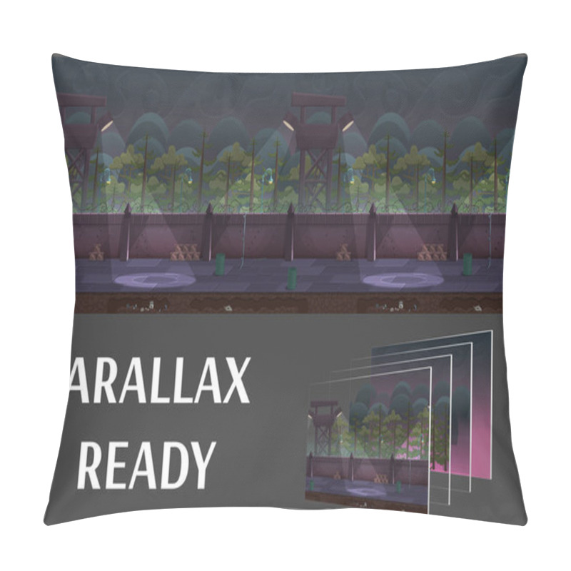 Personality  Cartoon Outdoor Prison Landscape Pillow Covers