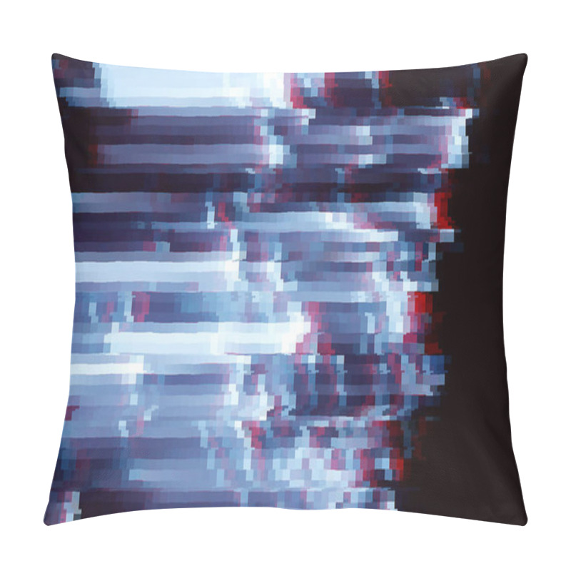 Personality  Chaotic Background With Crazy Directions Of Light Streaks In Blue And Red For Concepts About Movement Pillow Covers