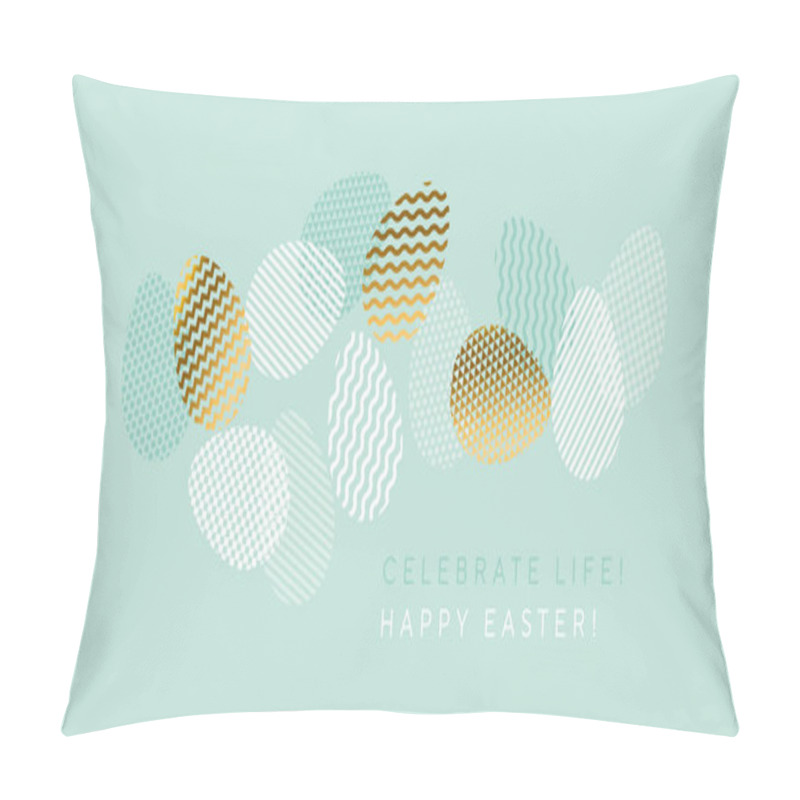 Personality  Fresh Spring Eggs Set In Trendy Geometric Style Pillow Covers