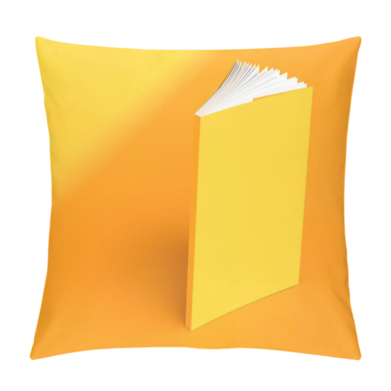 Personality  Book Yellow Cover Mockup Paper Face Page 3d Render Pillow Covers