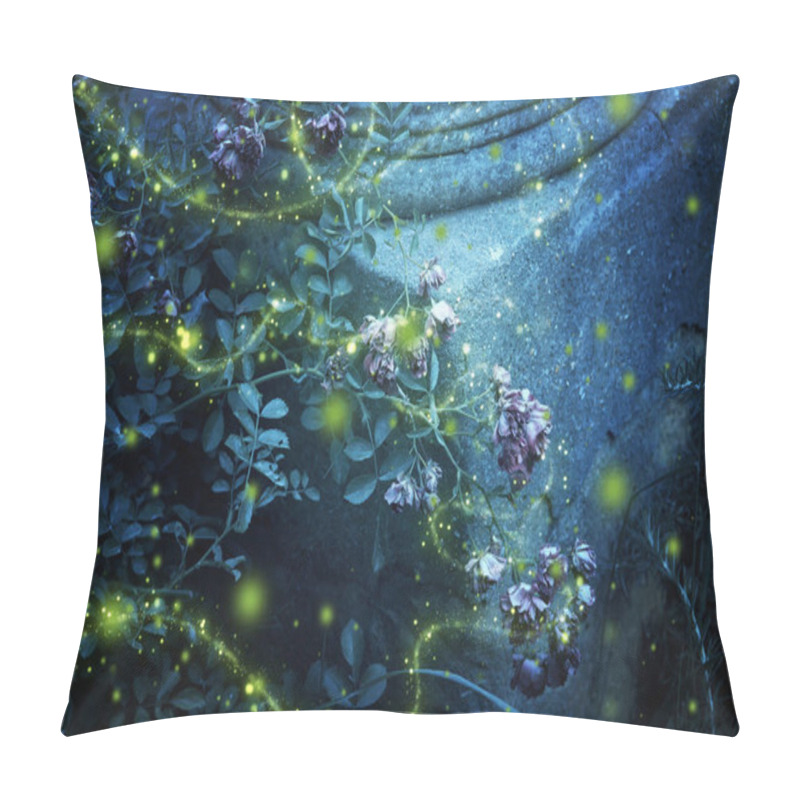 Personality  Abstract Image Of Firefly Flying In The Night Magical Garden. Fairy Tale Concept Pillow Covers