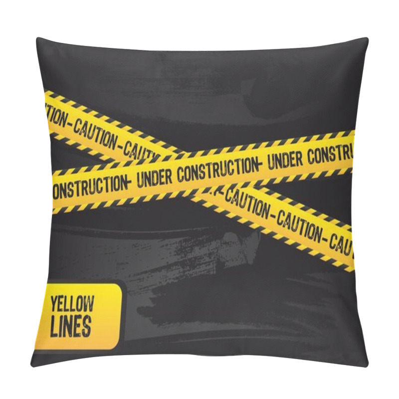 Personality  Yellow Lines Pillow Covers