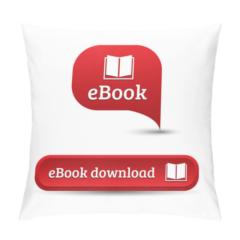 Personality  Ebook Icon Button Pillow Covers