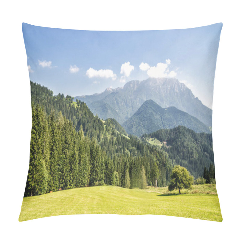 Personality  Mountain Valley With Green Trees Pillow Covers