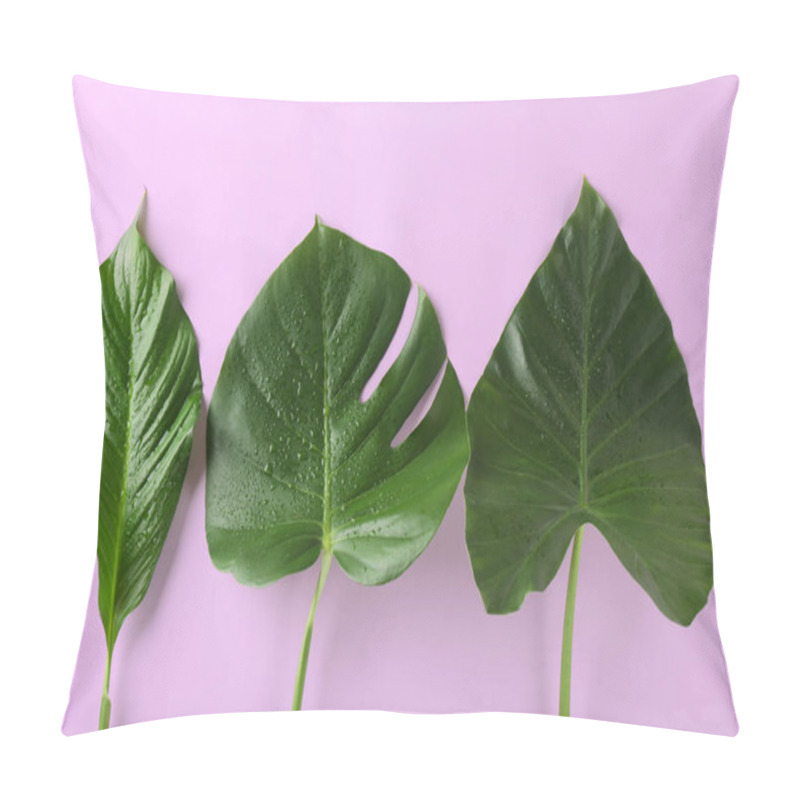 Personality  Green Tropical Leaves   Pillow Covers