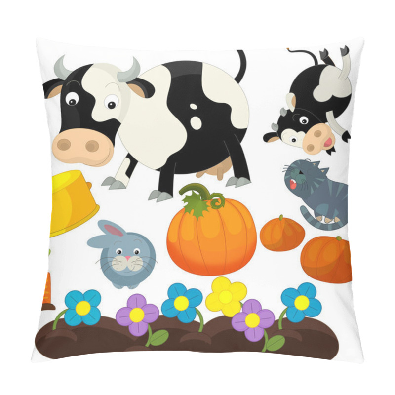 Personality  Cartoon Farm Set Pillow Covers