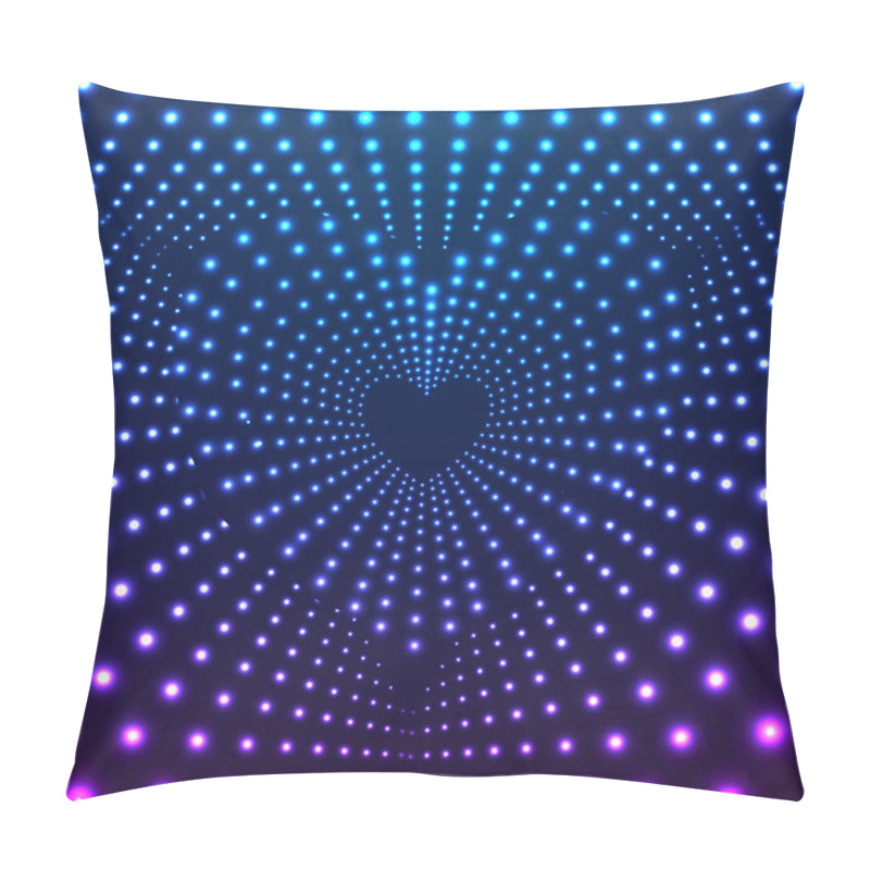 Personality  Heart Border With Light Effects Pillow Covers