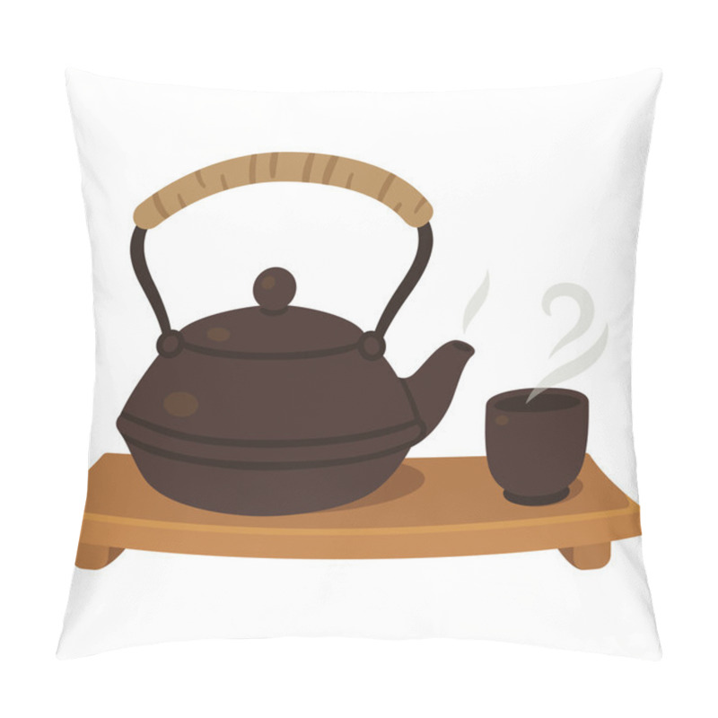 Personality  Japanese Tea Set Pillow Covers