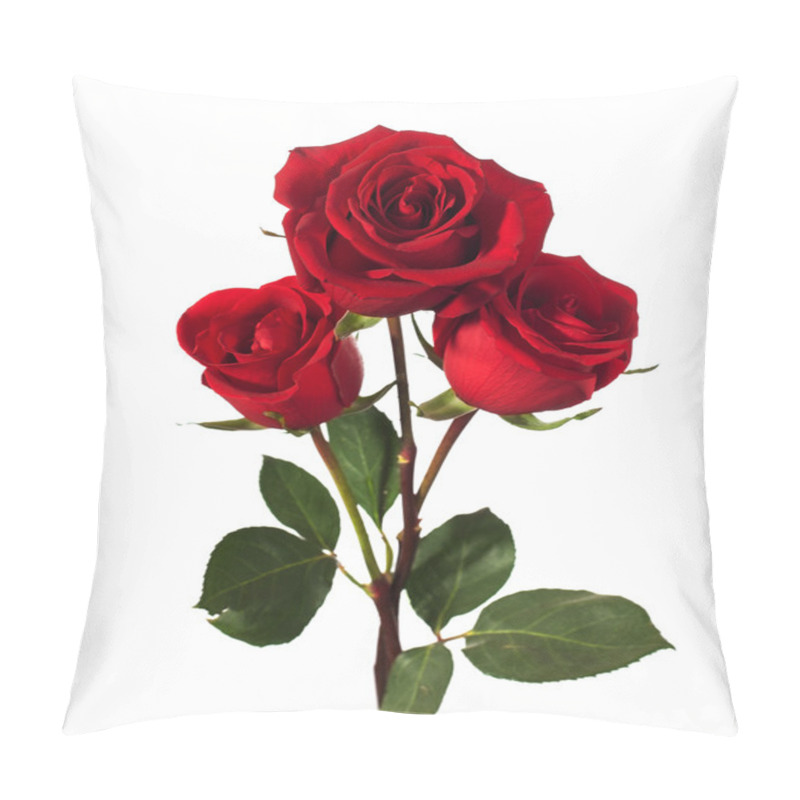 Personality  Two Dark Red Rose Pillow Covers