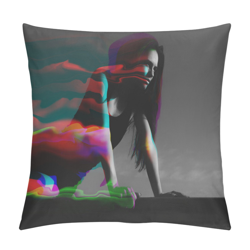 Personality  Portrait Of Beautiful Woman Pillow Covers