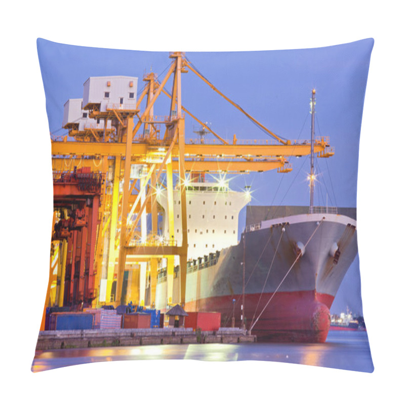 Personality  Industrial Container Cargo Ship Pillow Covers