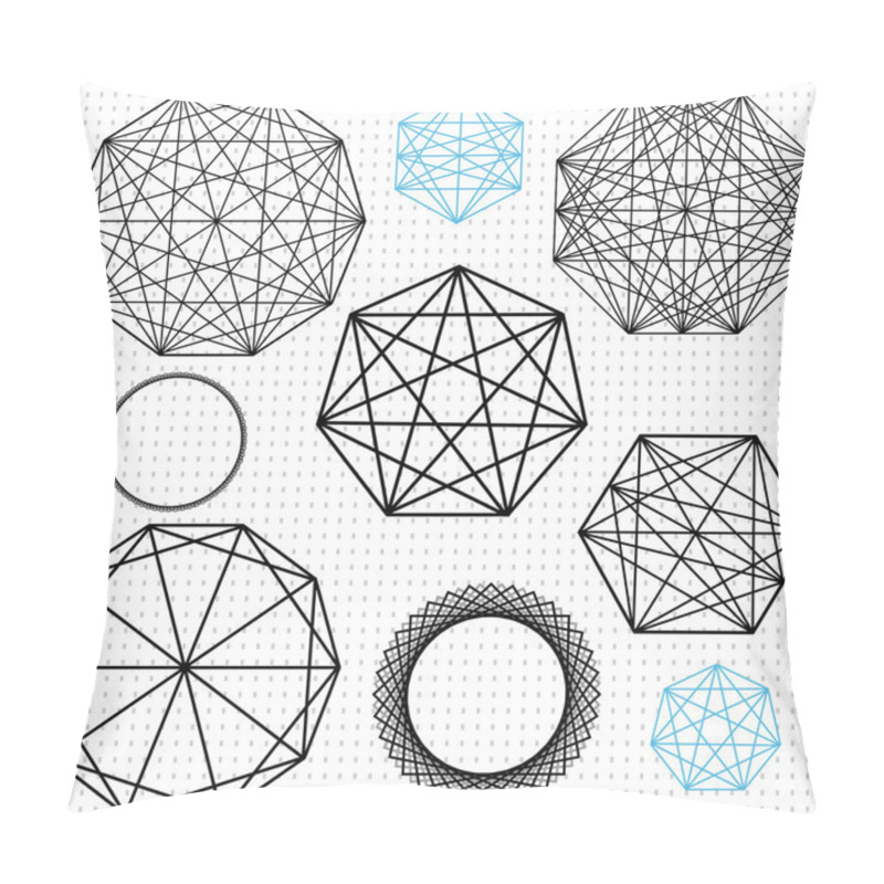 Personality  Geometric Polygon Designs Pillow Covers