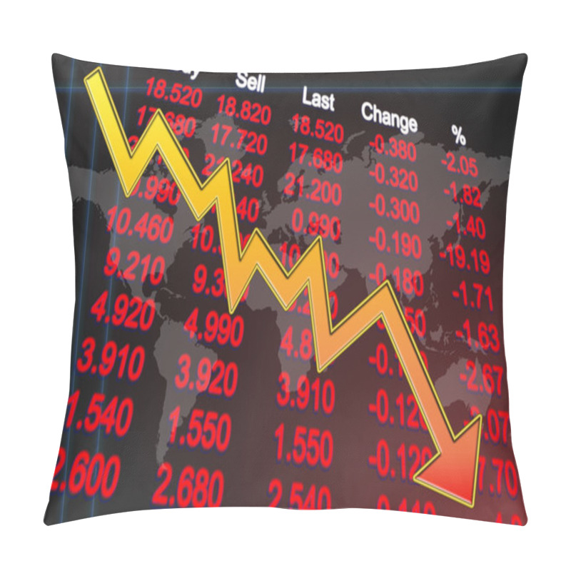 Personality  Global Economy Recession Pillow Covers