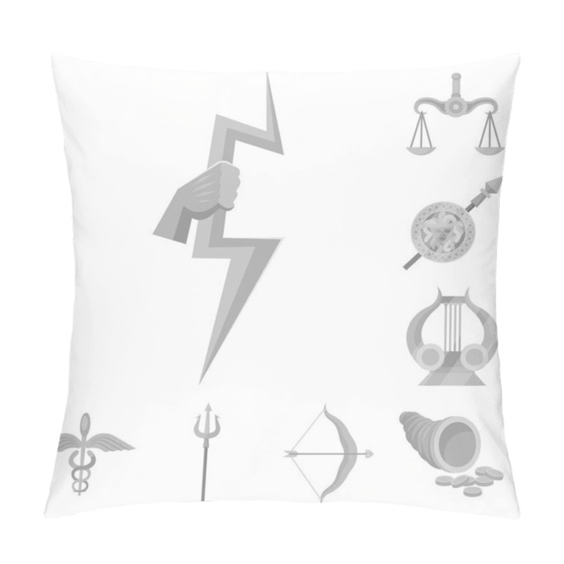 Personality  Vector Design Of Ancient And Culture Symbol. Collection Of Ancient And Antique Vector Icon For Stock. Pillow Covers