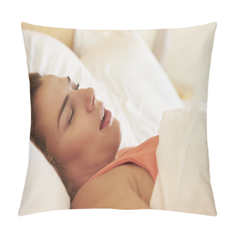 Personality  Woman Asleep In Bed Pillow Covers