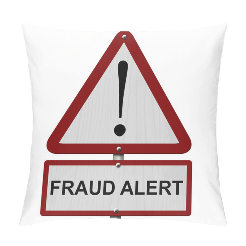 Personality  Fraud Alert Caution Sign Pillow Covers