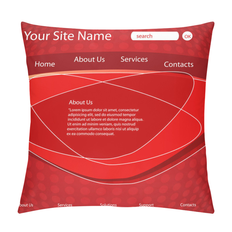 Personality  Abstract Business Web Site Pillow Covers