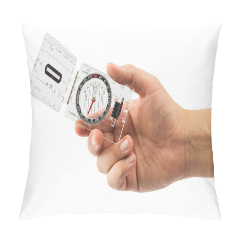 Personality  Hand Holding Compas Pillow Covers