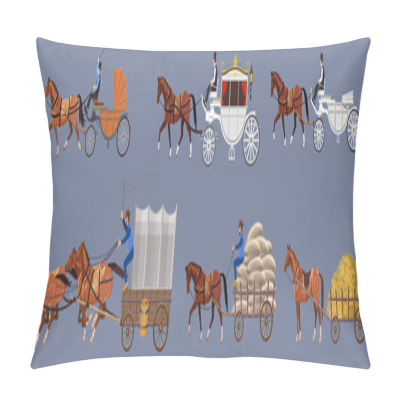 Personality  Horse-drawn Vehicle Pillow Covers