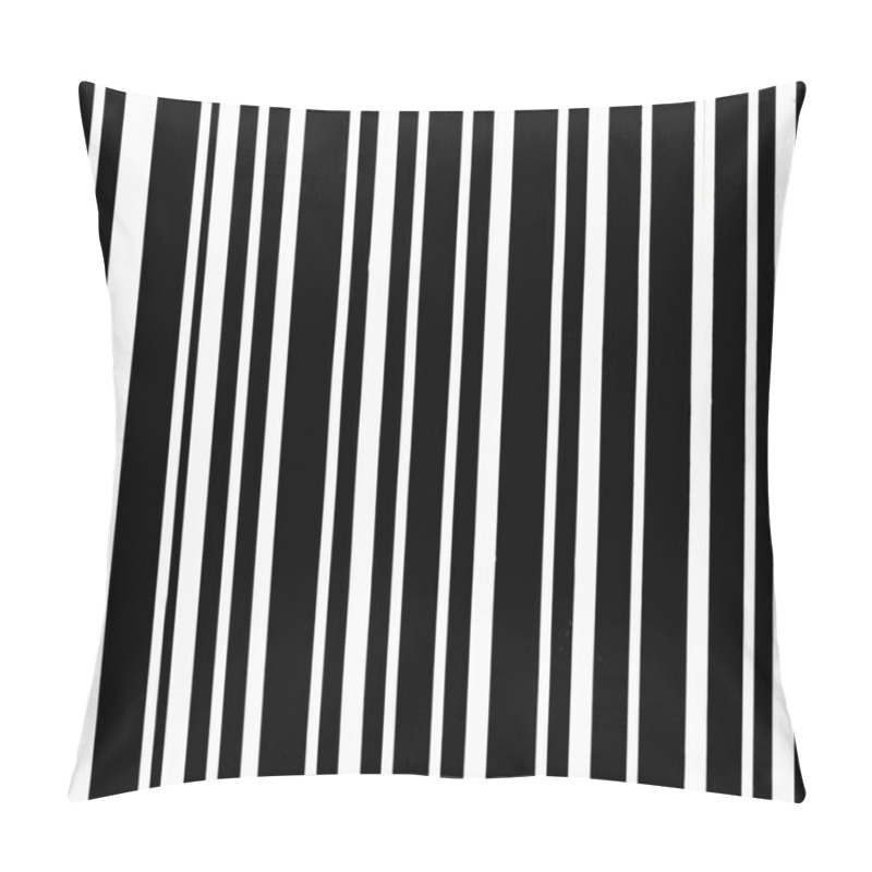 Personality  Vertical Black Lines As If They Were A Barcode As A Background. Pillow Covers