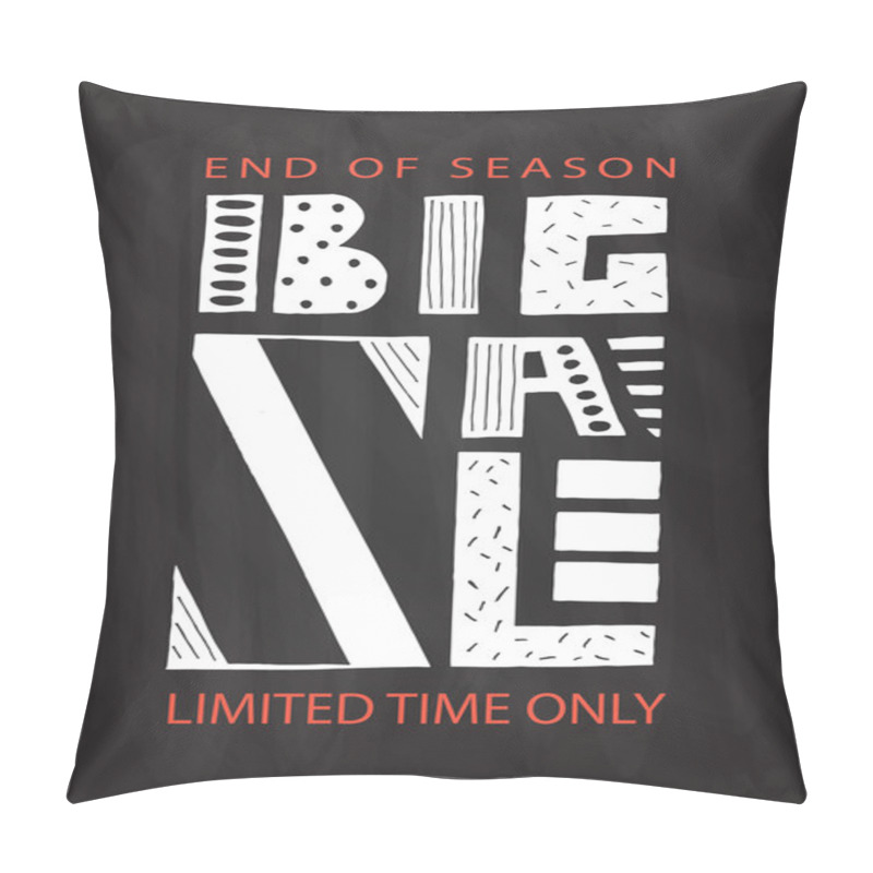 Personality  Big Sale Lettering Typography Banner Pillow Covers