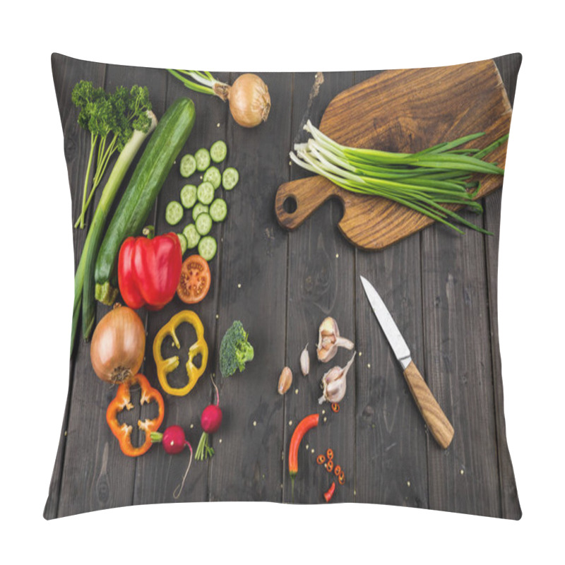 Personality  Fresh Vegetables And Knife  Pillow Covers