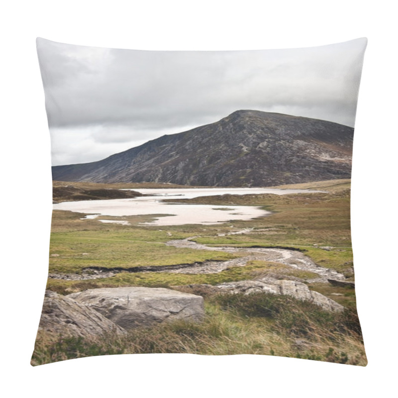 Personality  Landscape Over Llyn Idwal Towards Pen-yr-Ole-Wen In Snowdonia Na Pillow Covers