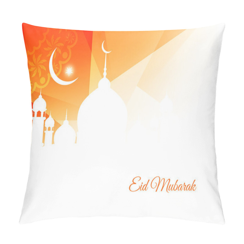 Personality  Beautiful Islamic Background With Mosque Pillow Covers