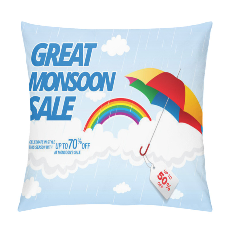 Personality  Monsoon Sale Banner Pillow Covers