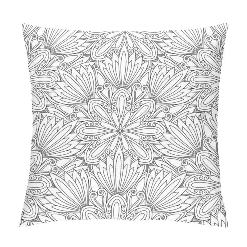 Personality  Seamless Monochrome Ornate Pattern Pillow Covers