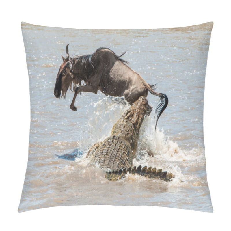 Personality  The Antelope Blue Wildebeest Pillow Covers