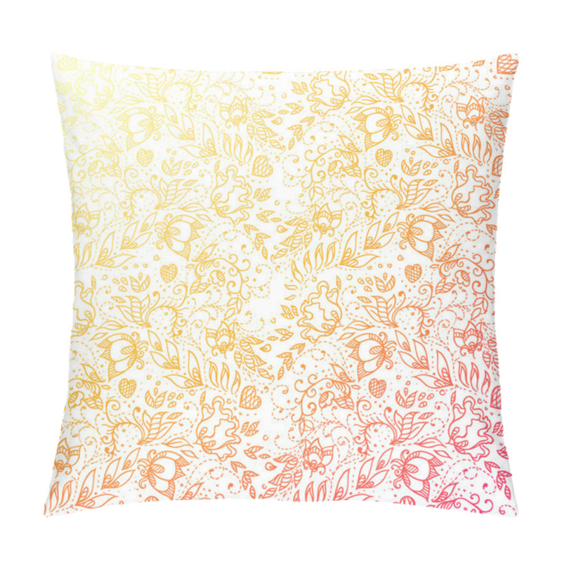 Personality  Background With A Flowers Pattern Pillow Covers