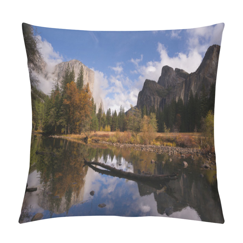 Personality  El Capitan Bridal Viel Falls Merced River Yosemite National Park Pillow Covers