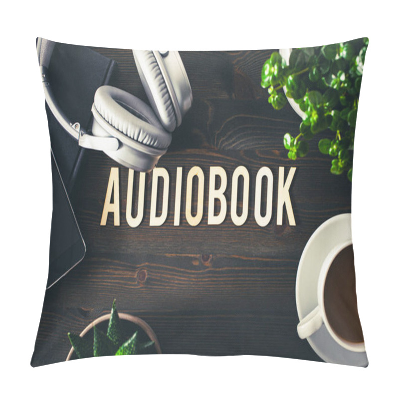 Personality  Audiobook Word Text Concept Modern Wireless Headphones Smartphone Pillow Covers