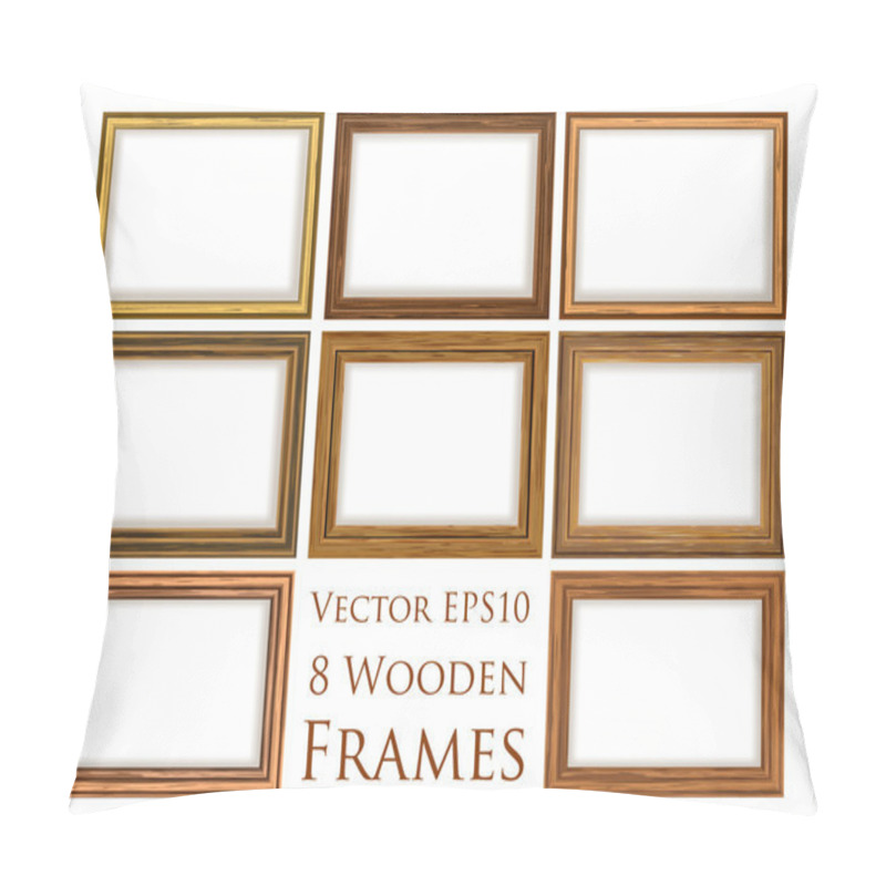 Personality  Wooden Frame Set. Pillow Covers