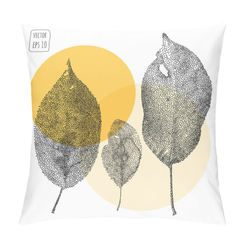 Personality  Leaves. Pattern With Leaf Pillow Covers