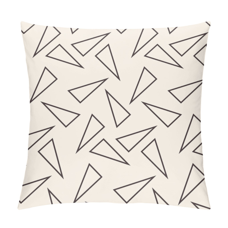 Personality  Triangles Geometric Seamless Pattern. Pillow Covers