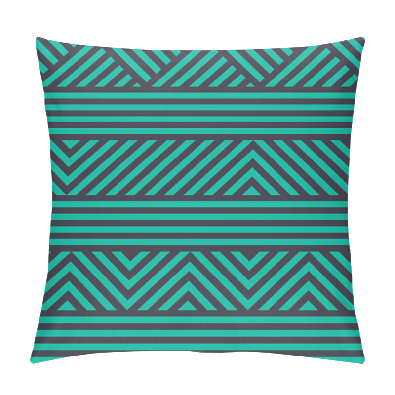 Personality  Seamless Geometric Striped Pattern Pillow Covers