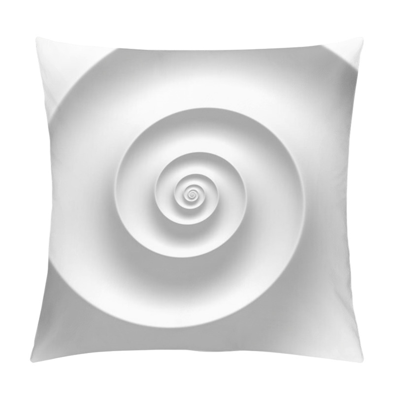 Personality  Fibonacci Spiral White Abstract Background Pillow Covers