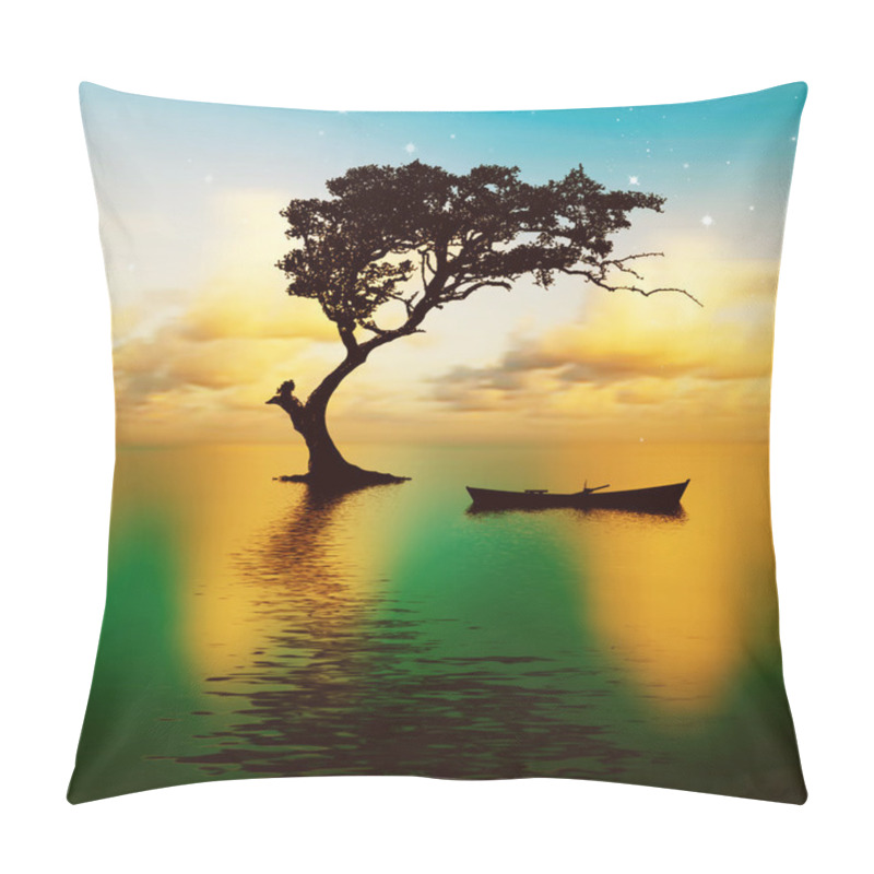 Personality  Beautiful Landscape With Birds Pillow Covers