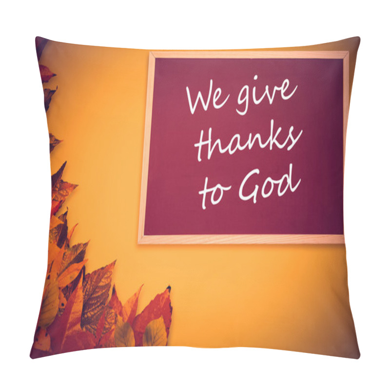 Personality  Composite Image Of Give Thanks Pillow Covers